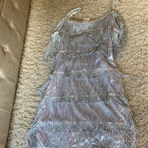 Silver Flapper Costume + Accesories